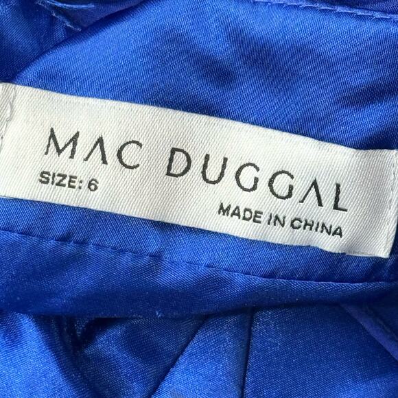 Mac Duggal 67911 Chiffon Cutout Ruffled Empire Waist Dress Size 6 NWT - Picture 13 of 13